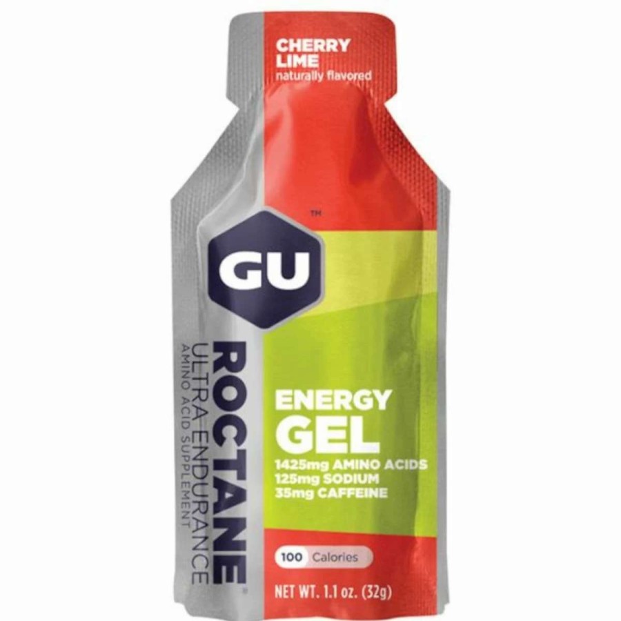 * Brand New Gu Roctane Cherry Lime | Camp And Hike