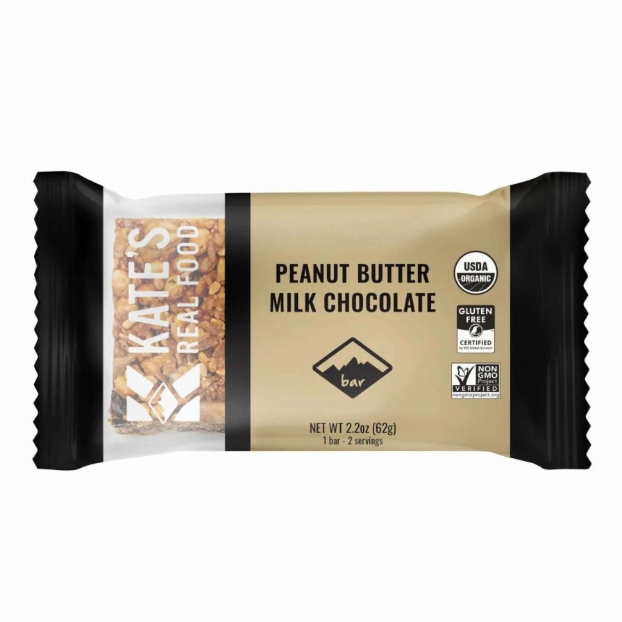 * Outlet Kate'S Real Food Peanut Butter Milk Chocolate Bar | Camp And Hike