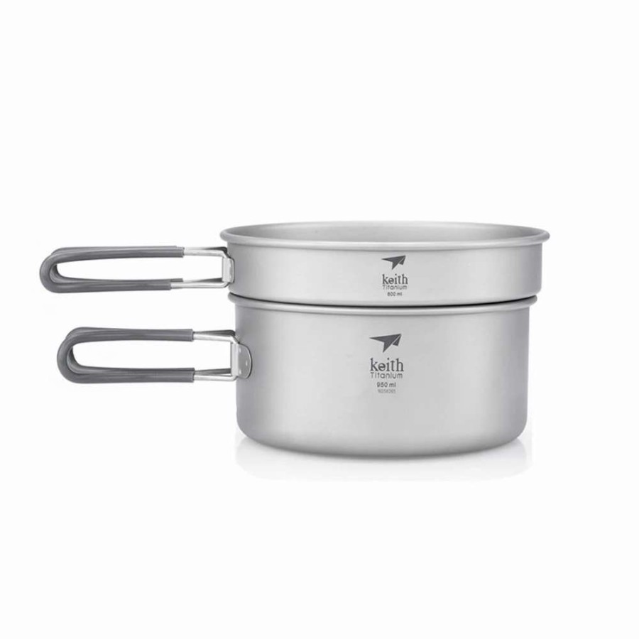 * Buy Keith 2-Piece Titanium Pot And Pan Cook Set | Camp And Hike