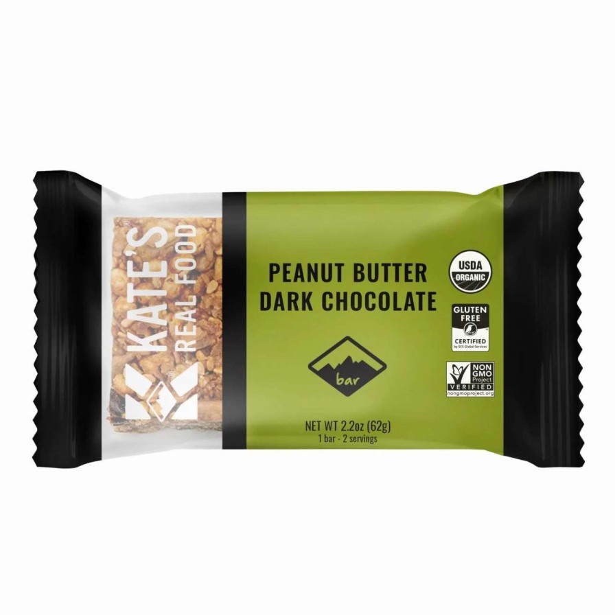 * New Kate'S Real Food Peanut Butter Dark Chocolate Bar | Camp And Hike