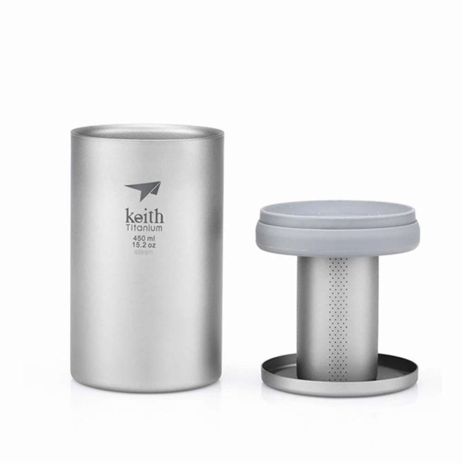 * Discount Keith Titanium Office Mug With Tea Infuser | Camp And Hike