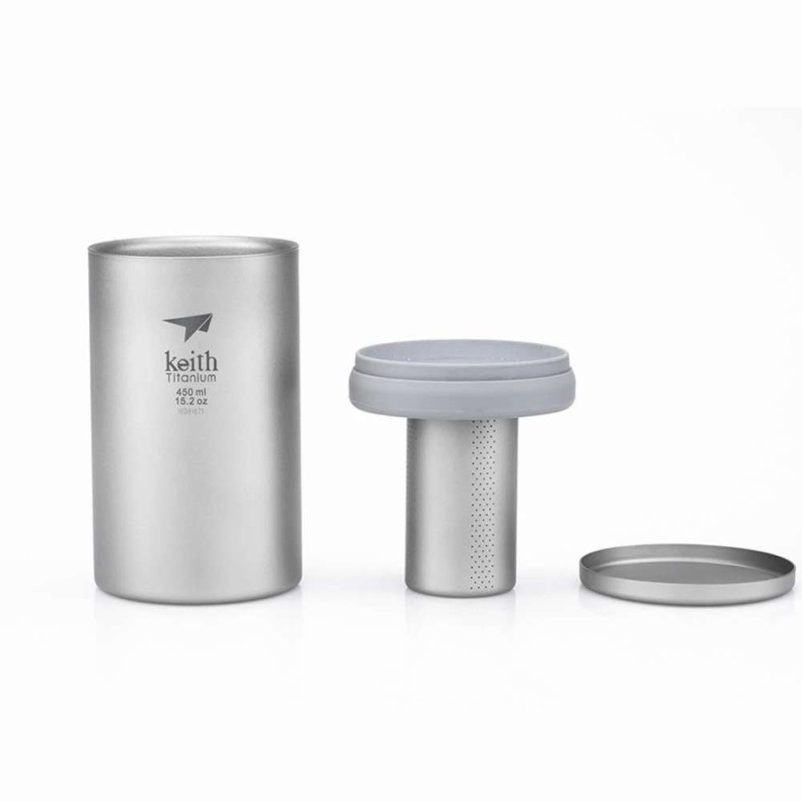 * Discount Keith Titanium Office Mug With Tea Infuser | Camp And Hike